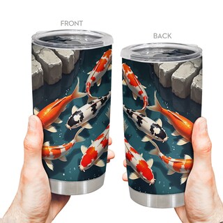 Foto 3 | Foto 3 | Taza Taza Tumbler Oasisdream De Acero Inoxidable 600 Ml Con Estampado De Peces - Venta Internacional.