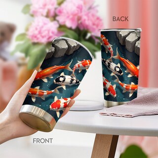 Foto 5 | Foto 5 | Taza Taza Tumbler Oasisdream De Acero Inoxidable 600 Ml Con Estampado De Peces - Venta Internacional.