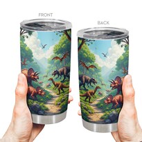 Vaso De Viaje Oasisdream De Acero Inoxidable Con Tapa 600 Ml - Venta Internacional.