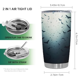 Foto 2 | Foto 2 | Taza De Viaje Oasisdream Vaso De Acero Inoxidable 600 Ml Con Tapa - Venta Internacional.