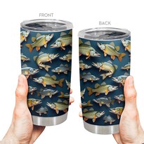 Taza Taza Tumbler Oasisdream De Acero Inoxidable 600 Ml Con Estampado De Peces - Venta Internacional.