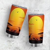 Vaso Oasisdream De Acero Inoxidable De 600 Ml Con Estampado Animal - Venta Internacional.