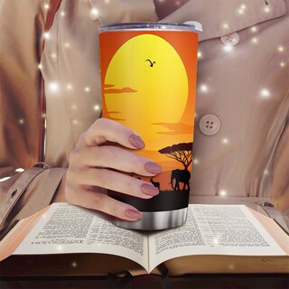 Foto 6 | Foto 6 | Vaso Oasisdream De Acero Inoxidable De 600 Ml Con Estampado Animal - Venta Internacional.