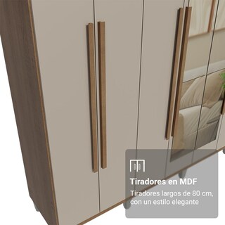 Foto 6 | Foto 6 | Ropero Closet Madesa Venus 8 Puertas Con Pies 216cm Mc 02