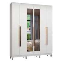 Ropero Closet Madesa Venus 6 Puertas Con Pies 180cm Bb 04