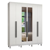 Ropero Closet Madesa Venus 6 Puertas Con Pies 180cm Bb 06