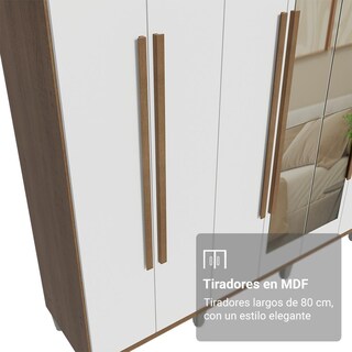 Foto 6 | Foto 6 | Ropero Closet Madesa Venus 8 Puertas Con Pies 216cm Mb 03