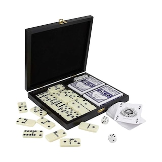 Foto 1 | Foto 1 | Set De Juegos Corporativo Con Dominó Barajas Y Dados-arua