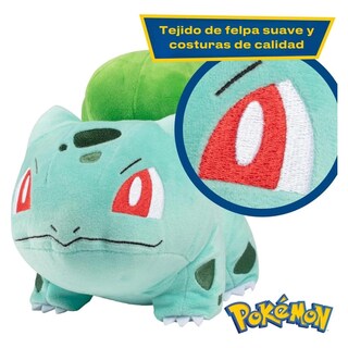 Foto 2 | Foto 2 | Mochila Para Niños Bulbasaur Pokemon Peluche Diseño De La Tela Liso Blanco