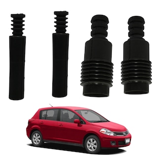 Foto 2 | Foto 2 | Kit De Cubrepolvos Delanteros Y Traseros De Amortiguador Para Auto Nissan Tiida Hatch Back 2007-2018