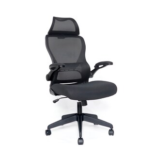 Foto 1 | Foto 1 | Silla De Oficina Escritorio Mu:4life Ergonómica Tapizado De Malla Negro