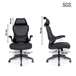 Foto 8 | Foto 8 | Silla De Oficina Escritorio Mu:4life Ergonómica Tapizado De Malla Negro