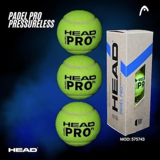 Foto 2 | Foto 2 | Pelota Head Padel Pro Presureless Bote Con 3 Pelotas Duraderas