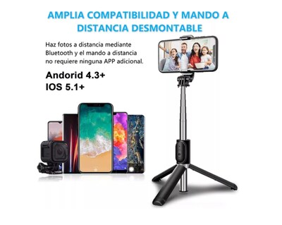 Foto 3 | Foto 3 | Palo Selfie Xtellar Trípode Con Control Remoto Y Bluetooth