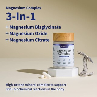 Foto 3 | Foto 3 | Suplemento Snap Supplements Magnesium Complex - Pack de 6 Unidades