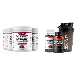 Foto 1 | Foto 1 | Suplemento Snap Supplements Nitric Oxide Beets Stack - Pack de 7 Unidades (4 Polvos + 1 Gomitas + 1 Cápsulas + Botella)