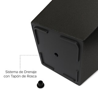 Foto 5 | Foto 5 | Maceta Cuadrada Alta Elly Decor Melisa 28 X 61 Cm Negro Carbón