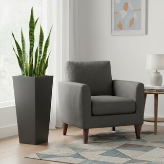 Foto 6 | Foto 6 | Maceta Cuadrada Alta Elly Decor Melisa 28 X 61 Cm Negro Carbón