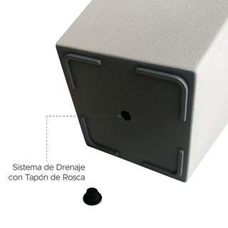 Foto 5 | Foto 5 | Maceta Cuadrada Alta Elly Decor 28 x 61 Cm Color Blanco