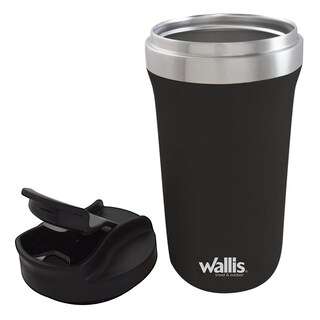 Foto 2 | Foto 2 | Vaso Térmico Wallis F28903120 De Acero Inoxidable Con Protector A Salpicaduras Y Tapa Rosca 480 Ml Negro Mate