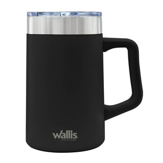Foto 1 | Foto 1 | Taza Térmica Wallis M28903115 Con Protector Deslizante A Salpicaduras 590 Ml Negro Mate