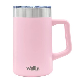 Foto 1 | Foto 1 | Taza Térmica Wallis M28905116 Con Protector Deslizante A Salpicaduras 590 Ml Rosa Claro Mate