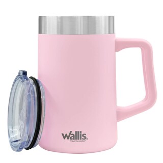 Foto 2 | Foto 2 | Taza Térmica Wallis M28905116 Con Protector Deslizante A Salpicaduras 590 Ml Rosa Claro Mate