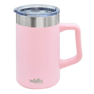 Foto 3 | Foto 3 | Taza Térmica Wallis M28905116 Con Protector Deslizante A Salpicaduras 590 Ml Rosa Claro Mate