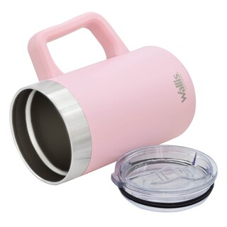 Foto 4 | Foto 4 | Taza Térmica Wallis M28905116 Con Protector Deslizante A Salpicaduras 590 Ml Rosa Claro Mate