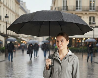 Foto 4 | Foto 4 | Paraguas Automático Compacto con Protección UV y Diseño Antiviento, Bluelander, (Negro)