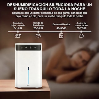 Foto 2 | Foto 2 | Deshumidificador Lab.g Silencioso Con Luz Y Modo Noche Blanco