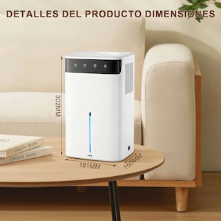 Foto 4 | Foto 4 | Deshumidificador Lab.g Silencioso Con Luz Y Modo Noche Blanco