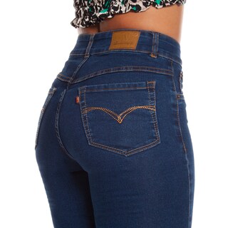 Foto 5 | Foto 5 | Pantalon Skinny Estilo Capri De Mezclilla Denim Stretch A La Cintura Para Mujer A.marino Pj