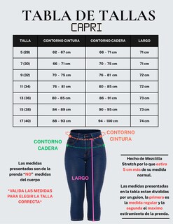 Foto 8 | Foto 8 | Pantalon Skinny Estilo Capri De Mezclilla Denim Stretch A La Cintura Para Mujer A.marino Pj