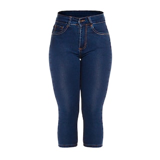 Foto 7 | Foto 7 | Pantalon Skinny Estilo Capri De Mezclilla Denim Stretch A La Cintura Para Mujer A.marino Pj