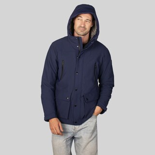 Foto 7 | Foto 7 | Chamarra Con Capucha Para Hombre Con Bolsa Interna Greenlander Azul Marino