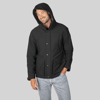 Foto 7 | Foto 7 | Chamarra Con Capucha Para Hombre Con Bolsa Interna Greenlander Negro