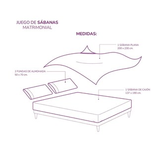 Foto 4 | Foto 4 | Juego Belug De Sábanas Matrimoniales Con Estampado Amarillo