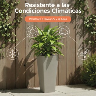 Foto 4 | Foto 4 | Maceta Cuadrada Alta Elly Decor 28 X 61 Cm Color Gris Cemento