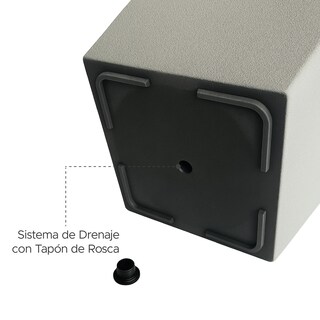 Foto 5 | Foto 5 | Maceta Cuadrada Alta Elly Decor 28 X 61 Cm Color Gris Cemento