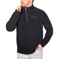 Sudadera Fleece Plus Size Para Hombre De Medio Cierre Greenlander Azul Marino