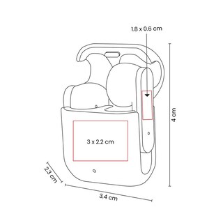 Foto 7 | Foto 7 | Paquete 35 Piezas Audífonos Publicitario Control Táctil