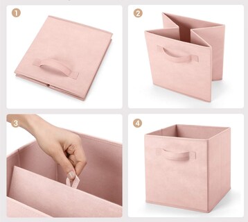 Foto 3 | Foto 3 | Organizador De Ropa Belug Plegable Juego De 6 Rosa