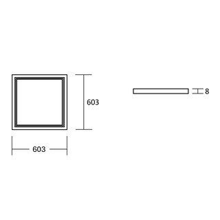 Foto 7 | Foto 7 | Estevez Panel Led Empotrable O Suspendido 40w 3600lm 6000k Níquel