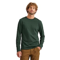 Playera Eddie Bauer Legend Manga Larga Para Hombre Verde