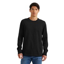 Playera Eddie Bauer Legend Manga Larga Para Hombre Negro