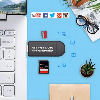 Foto 3 | Foto 3 | Lector Belug De Tarjetas Adaptador Micro 5 En 1 Negro