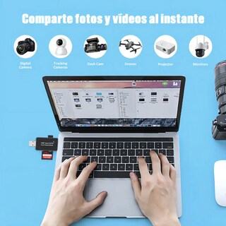 Foto 4 | Foto 4 | Lector Belug De Tarjetas Adaptador Micro 5 En 1 Negro