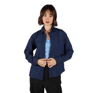 Foto 1 | Foto 1 | Camisa Eddie Bauer Manga Larga Rainier Para Mujer Azul