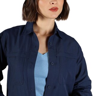 Foto 4 | Foto 4 | Camisa Eddie Bauer Manga Larga Rainier Para Mujer Azul